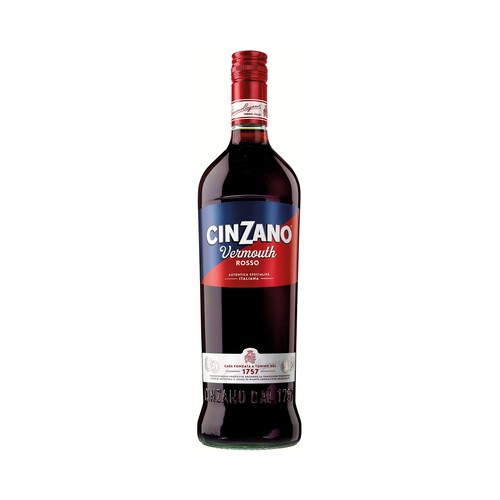 Alcampo CINZANO Vermouth rojo receta tradicional italina CINZANO botella de 1 l