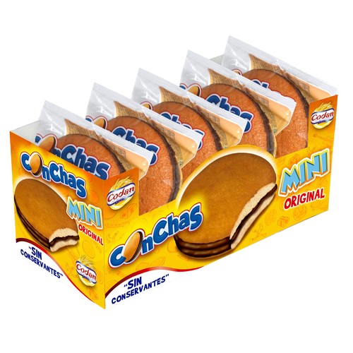 Alcampo CODAN Mini conchas de chocolate 5 uds.180 g