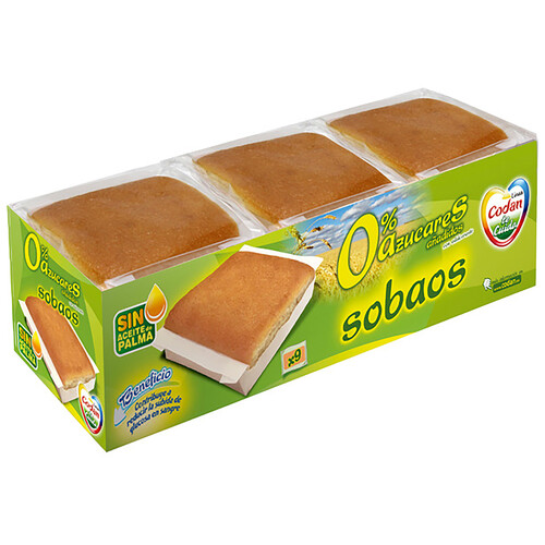 Alcampo CODAN Sobaos sin azúcares añadidos 9 uds. 340 G