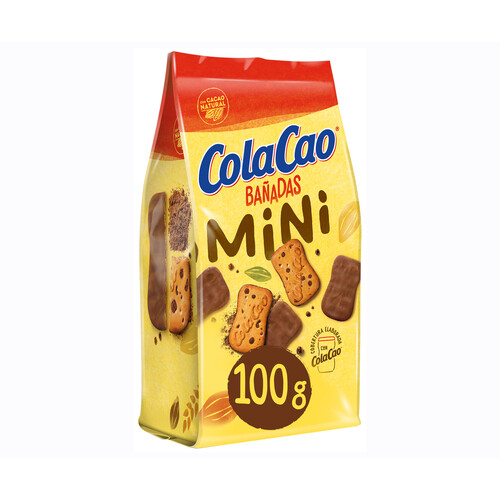 Alcampo COLACAO Mini Galletas bañadas en chocolate 100 g