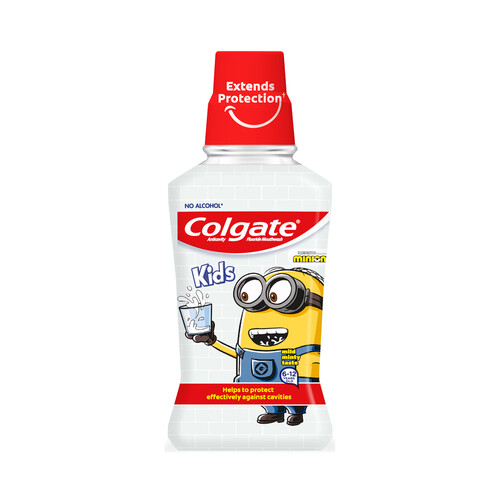 Alcampo COLGATE Enjuague bucal de uso diario sin alcohol para niños de 6 a 12 años COLGATE 250 ml
