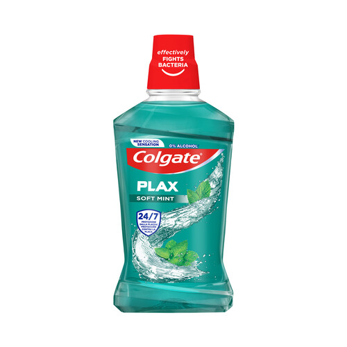 Alcampo COLGATE Enjuague bucal diario sin alcohol y con CPC COLGATE Plax 500 ml