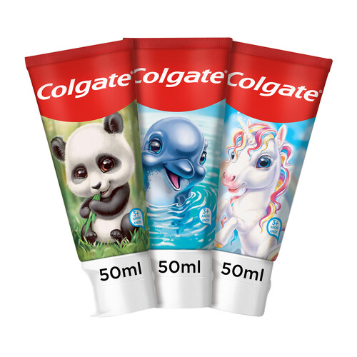Alcampo COLGATE Pasta de dientes infantil para niños de + de 3 años sabor menta suave 50 ml
