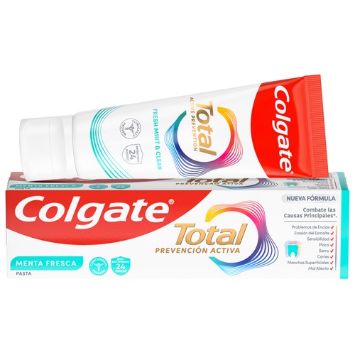 Alcampo COLGATE Total prevención activa Pasta de dientes con sabor a menta fresca 75 ml
