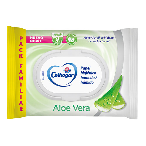 Alcampo COLHOGAR Papel Higiénico Húmedo Aloe 80 Uds