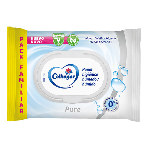 Alcampo COLHOGAR Papel higiénico húmedo Pure 80 uds