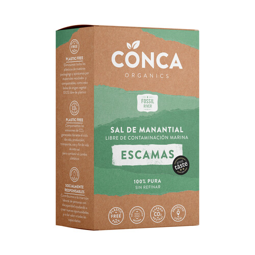 Alcampo CONCA Sal en escamas blanca ecológica 125 g