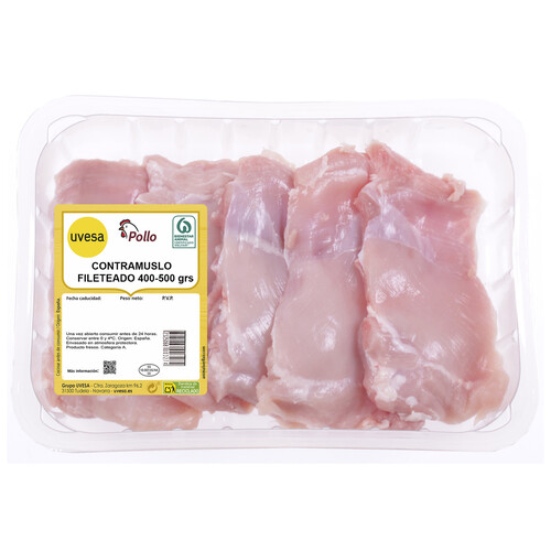 Alcampo Contramuslos fileteados de pollo blanco Bandeja