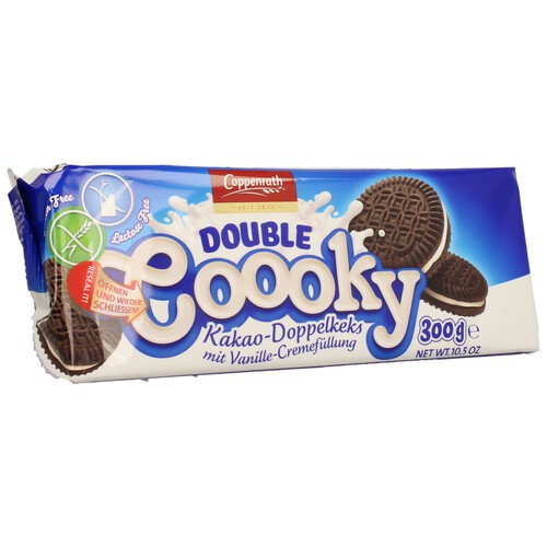 Alcampo COPPENRATH Galletas de chocolate Sin Gluten COPPENRATH DOUBLE COOOKY 300 gr