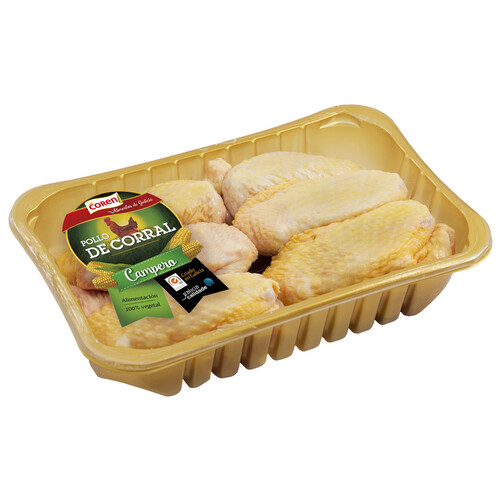 Alcampo COREN Alitas limpias y con piel de pollo de corral Bandeja