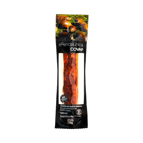 Alcampo COVAP Chorizo de bellota ibérico curado en tripa fibran COVAP Esenciaúnica 170 g