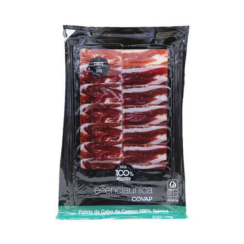 Alcampo COVAP Paleta cebo de campo 100% raza ibérica corte tipo tapa 120 g
