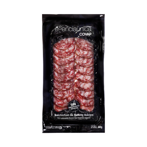 Alcampo COVAP Salchichón de bellota ibérico cortado en finas lonchas COVAP Esenciaúnica 60 g