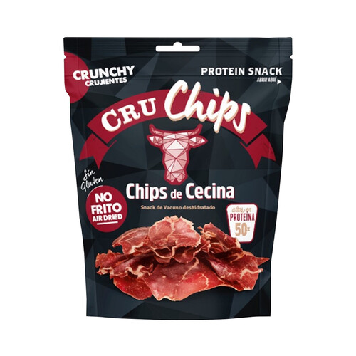 Alcampo CRUCHIPS Snack crujiente de vacuno deshidratado no frito CRUCHIPS 25 g