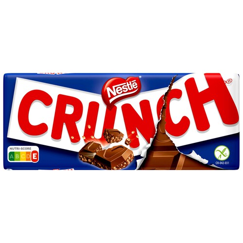 Alcampo CRUNCH Chocolate con leche con cereales tostados 100 g