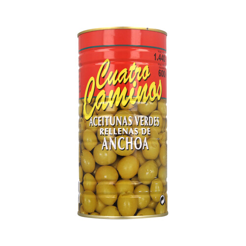 Alcampo CUATRO CAMINOS Aceituna rellena CUATRO CAMINOS 600 g