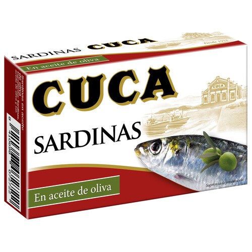 Alcampo CUCA Sardinas en aceite de oliva lata de 85 g
