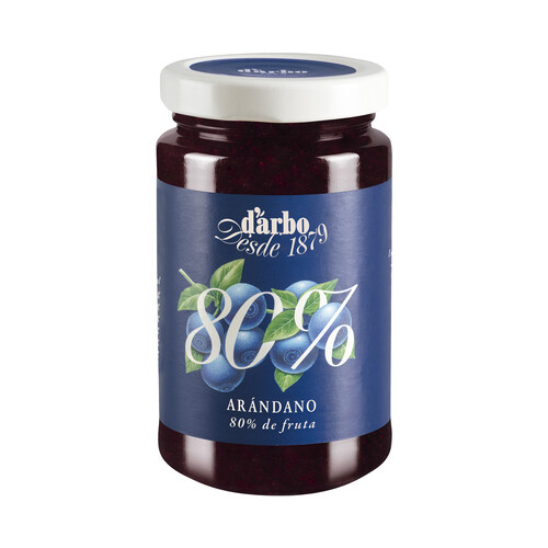 Alcampo D`ARBO Confitura de arándanos (80 % de fruta) D´ÁRBO 250 g