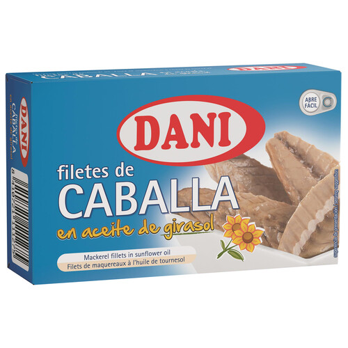 Alcampo DANI Filete de caballa en aceite de girasol 115 g