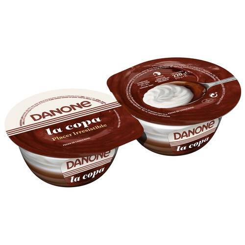 Alcampo DANONE Copa de chocolate y cremosa nata DANONE 2 x 110 g