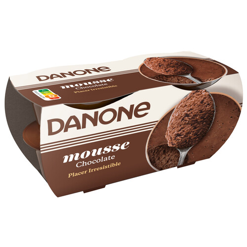 Alcampo DANONE Mousse de textura ligera e inteso sabor a chocolate DANONE 4 x 60 g
