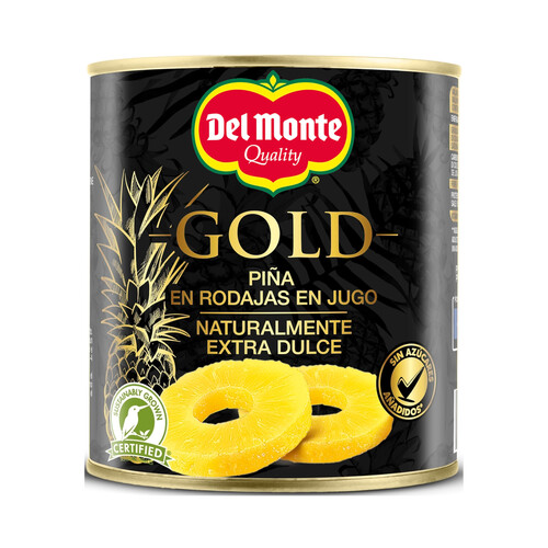 Alcampo DEL MONTE Piña en su jugo cortada en rodajas DEL MONTE GOLD 510 g