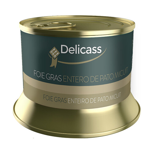Alcampo DELICASS Foie gras entero de pato mi-cuit lata 130 g