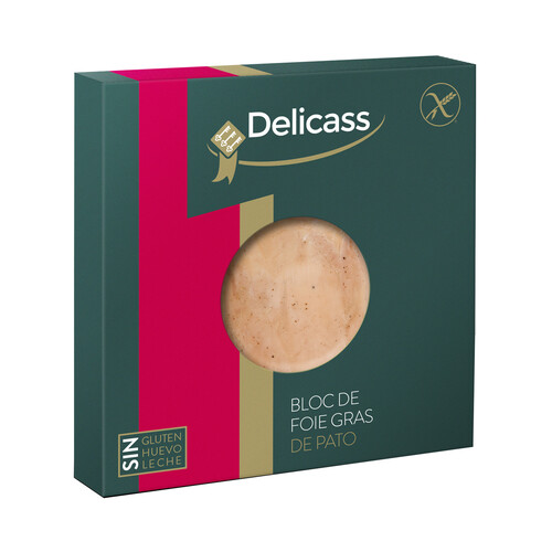 Alcampo DELICASS Medallón de foie gras de pato elaborado sin gluten DELICASS 40 g