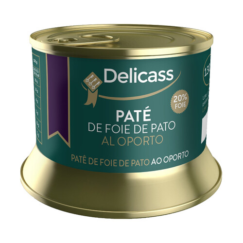 Alcampo DELICASS Paté de foie de pato al Oporto lata 130 g