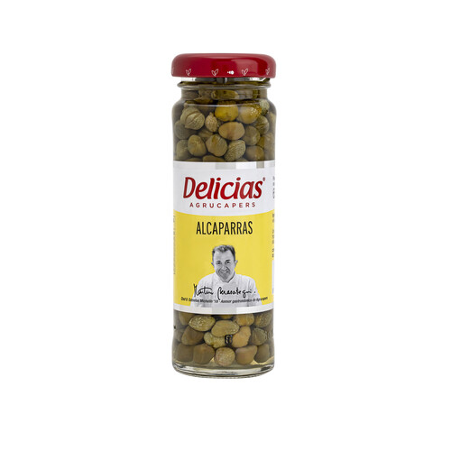 Alcampo DELICIAS Alcaparras en vinagre de vino de Jerez DELICIAS frasco de 65 g