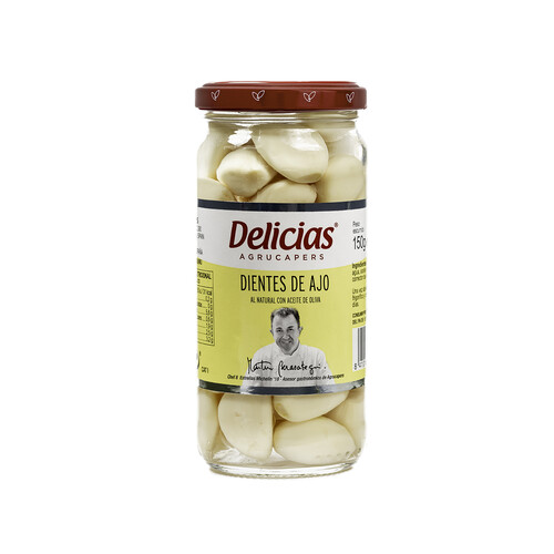 Alcampo DELICIAS Dientes de ajo al natural DELICIAS 150 g