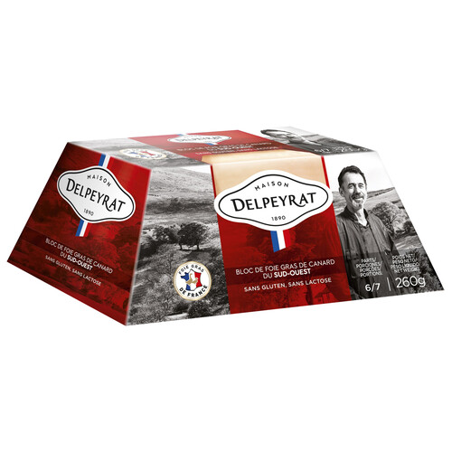 Alcampo DELPEYRAT Bloc de foie gras de pato francés del suroeste 260 g