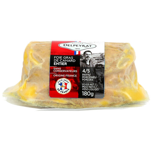 Alcampo DELPEYRAT Foie gras entero de pato francés del suroeste 180 g