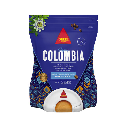 Alcampo DELTA Café molido de tueste natural origen Colombia 220 g