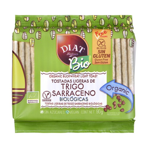 Alcampo DIAT RADISSON Bio Tostadas ligeras de trigo sarraceno ecológico 90 g