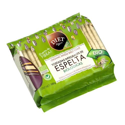 Alcampo DIAT RADISSON Tostadas integrales de espelta ecológica 100 g