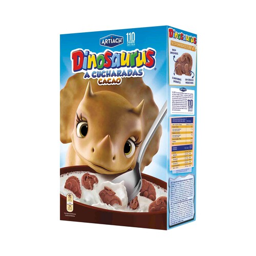 Alcampo DINOSAURUS Galletas con cereales y cacao con forma de dinosaurios 320 g
