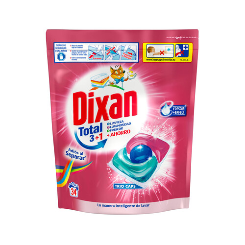 Alcampo DIXAN Detergente en cápsulas adiós al separar 34 ds