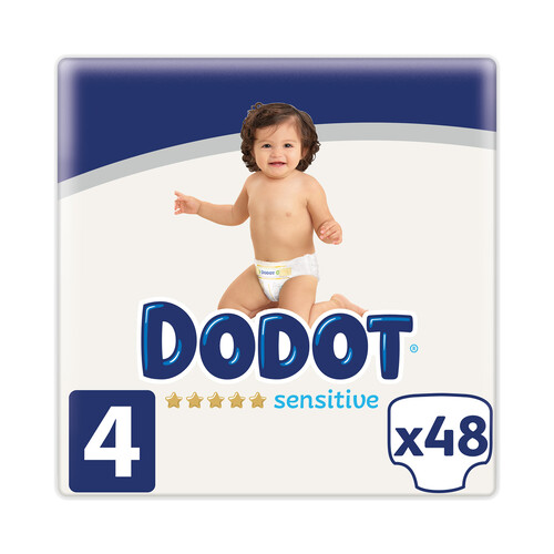 Alcampo DODOT Sensitive Pañales talla 4 (9-14 kg) 48 uds