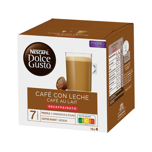 Alcampo DOLCE GUSTO Café en cápsulas descafeinado con leche I5 16 uds