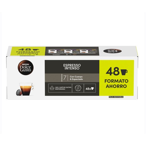 Alcampo DOLCE GUSTO Café en cápsulas Espresso Intenso I7 48 uds