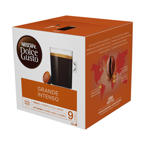 Alcampo DOLCE GUSTO Café en cápsulas Grande Intenso I9 16 uds