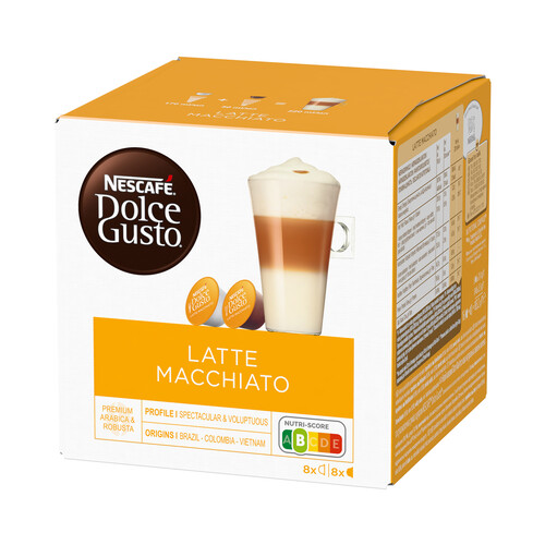 Alcampo DOLCE GUSTO Café en cápsulas Latte Macchiato I2 8 uds