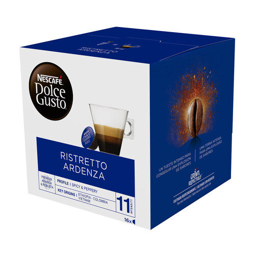 Alcampo DOLCE GUSTO Café en cápsulas Ristretto ardenza I11 16 uds
