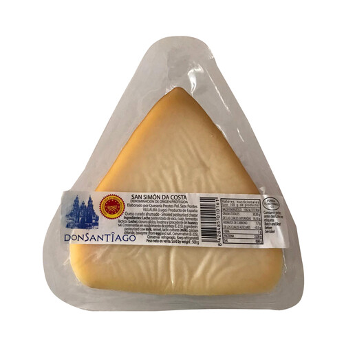 Alcampo DON SANTIAGO Queso curado ahumado D.O.P. San Simón da Costa DON SANTIAGO 550 g