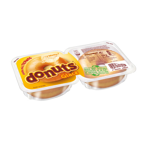 Alcampo DONUTS GLACÉ Rosquillas de azúcar 2 uds 104 g