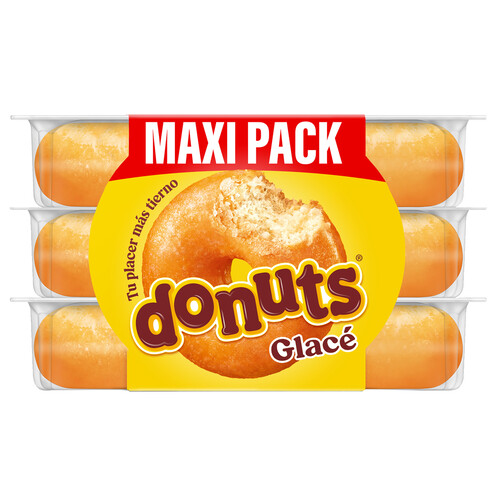 Alcampo DONUTS Glacé Rosquillas de azúcar 6 uds 312 g