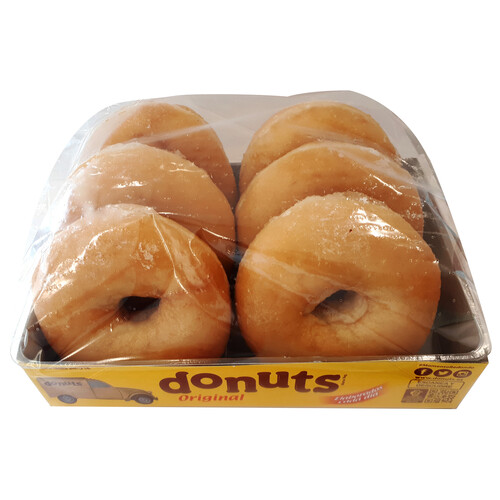 Alcampo DONUTS Rosquillas recubiertas con azúcar glacé 6 uds. 330 g