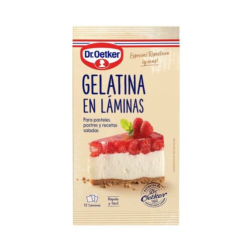 Alcampo DR. OETKER Gelatina neutra en láminas Dr. OETKER 20 g
