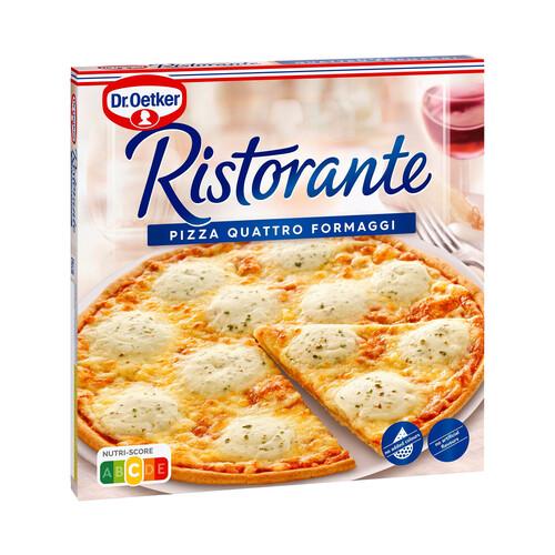 Alcampo DR. OETKER Pizza de masa fina y crujiente 4 quesos (Mozzarella Edam Emmental y Azúl) Ristorante 340 g